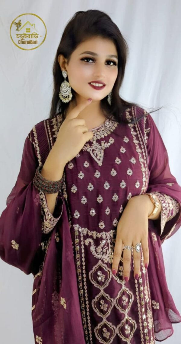 Premium Weightless Georgette Readymade 3pis