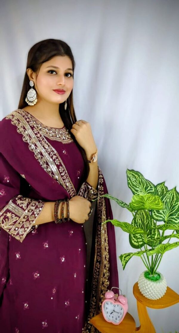 Premium Weightless Georgette Gharara - Image 2