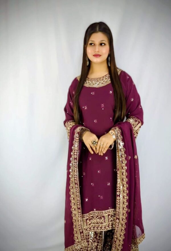 Premium Weightless Georgette Gharara - Image 3