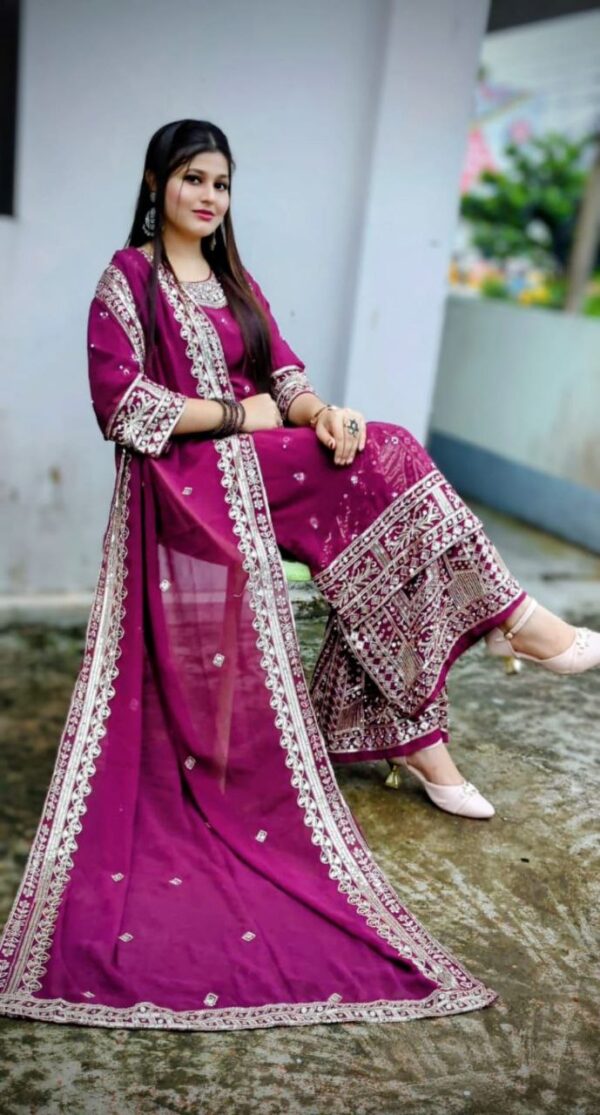 Premium Weightless Georgette Gharara - Image 7