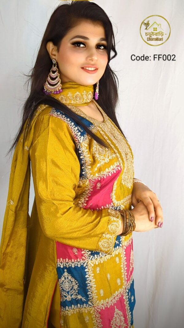 Multi-Color Combination Silk Georgette 3pis - Image 3