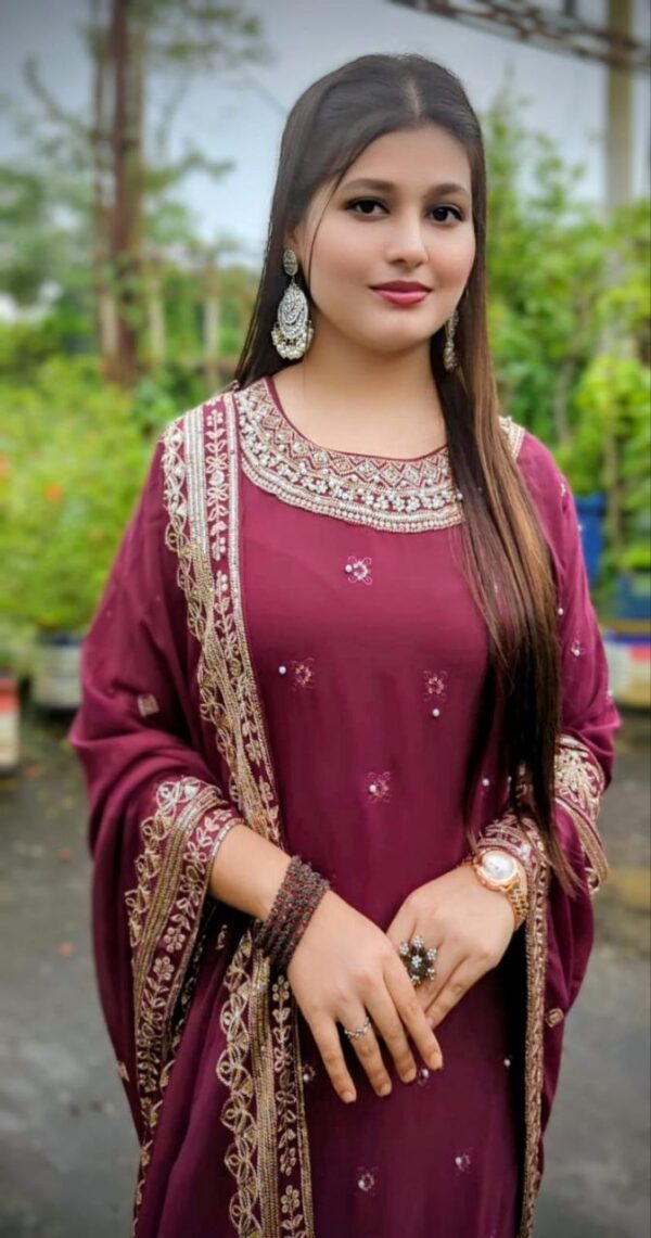 Premium Weightless Georgette Gharara - Image 9