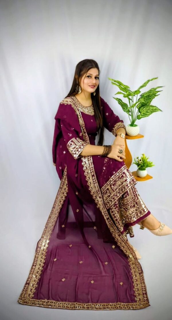 Premium Weightless Georgette Gharara - Image 10