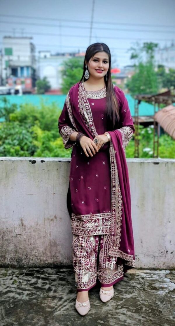 Premium Weightless Georgette Gharara - Image 12