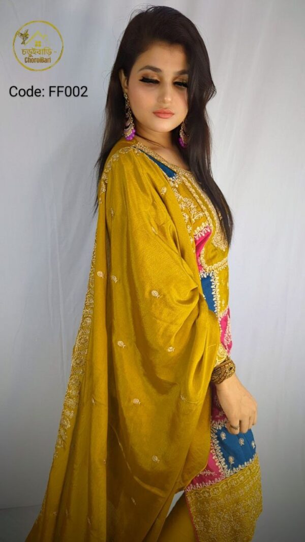Multi-Color Combination Silk Georgette 3pis - Image 4